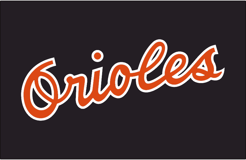 Baltimore Orioles 1980 Batting Practice Logo iron on paper